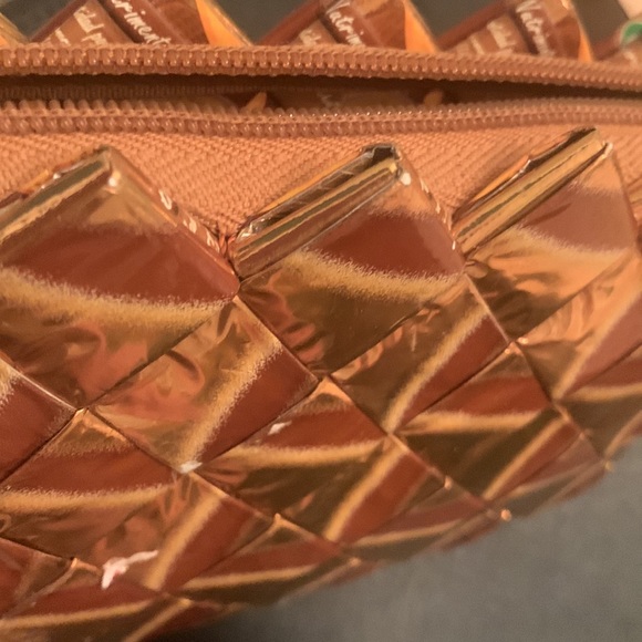 NWOT COPPER/Gold ECOIST recycled Candy Wrapper Bag!! - Picture 3 of 7